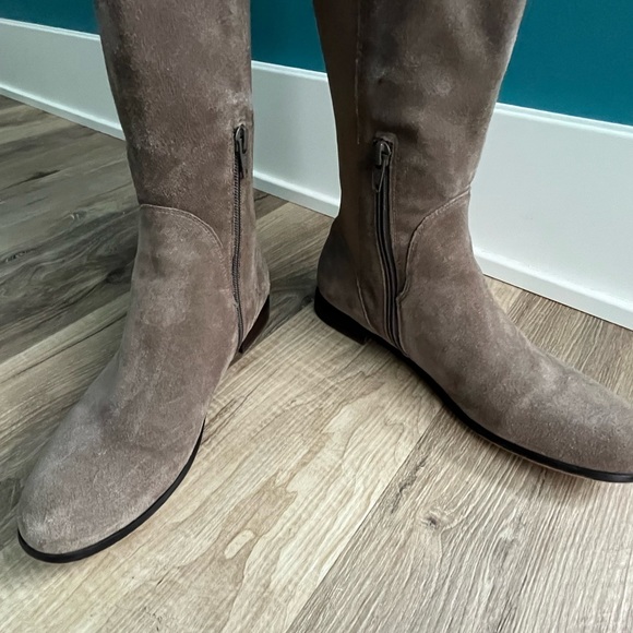 CORSO COMO Suede Grey Over the Knee Boots - Picture 3 of 8